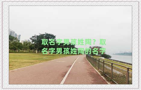 取名字男孩姓陶？取名字男孩姓陶的名字